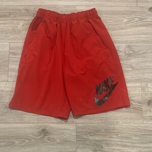 Nike Bright Red Sports Shorts